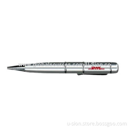 USB Pen Flash Drive, OEM/ODM Orders are Welcome, Supports with Plug-and-Play/Ballpoint Pen Function